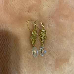 Estate solid 14kt Dominique earrings